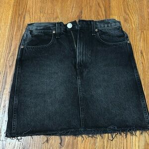 Worn once! Rag and bone black denim skirt. Size 25